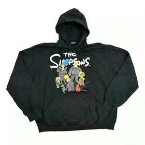 BALENCIAGA / The Simpsons Edition Wide Fit Hoodie Black Long  sleeve